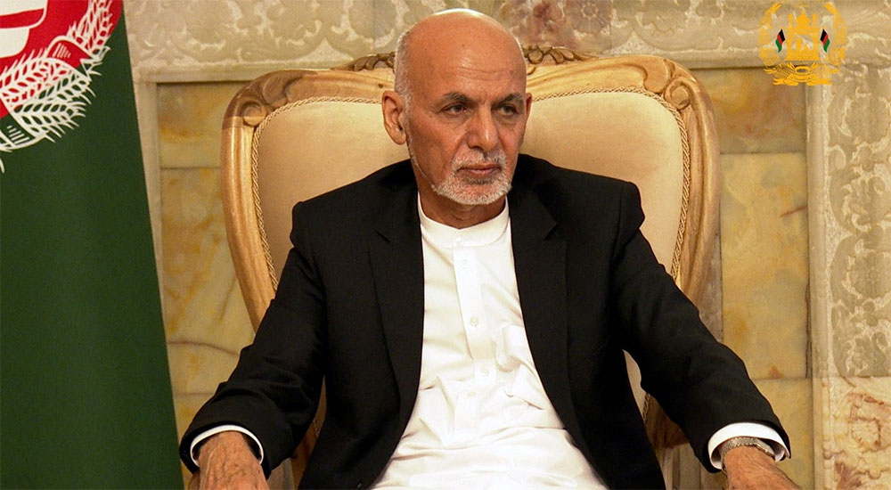 Afghan president says he left country to avoid bloodshed