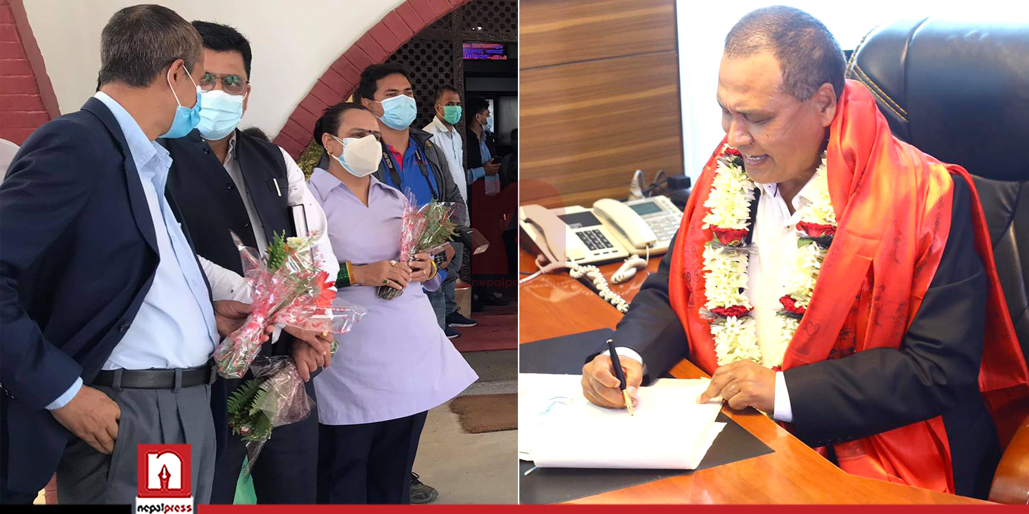 Kul Man Ghising assumes office as NEA MD (With Photos)