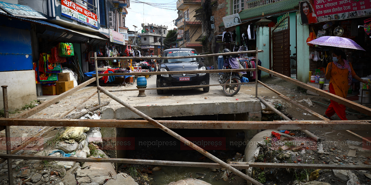 10yo child missing after falling into open drainage in Kapan found dead in Lalitpur