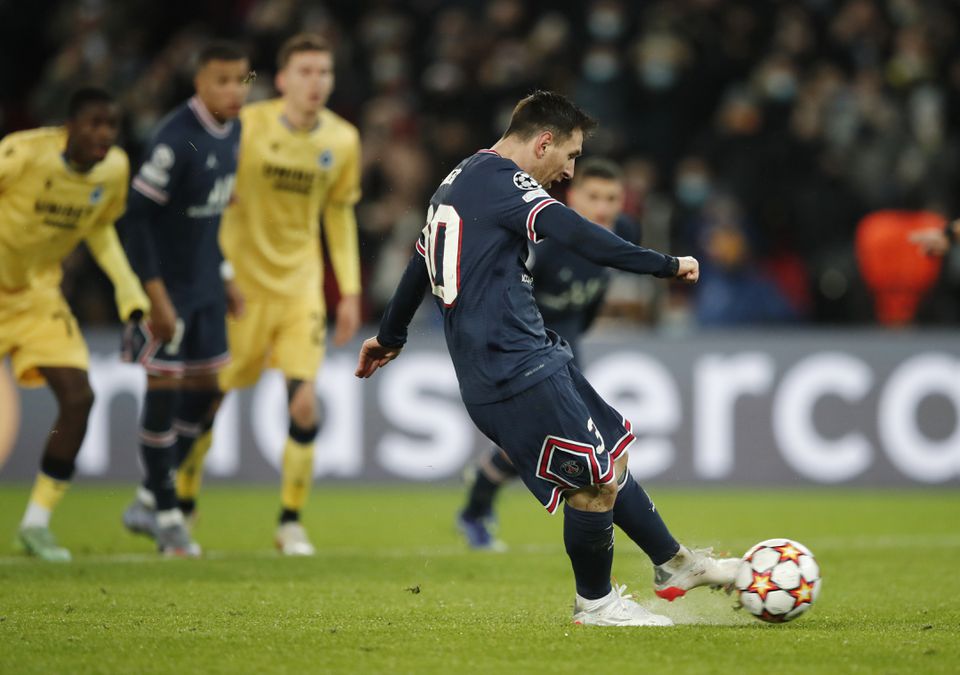 Mbappe and Messi on target as PSG beat Brugge 4-1