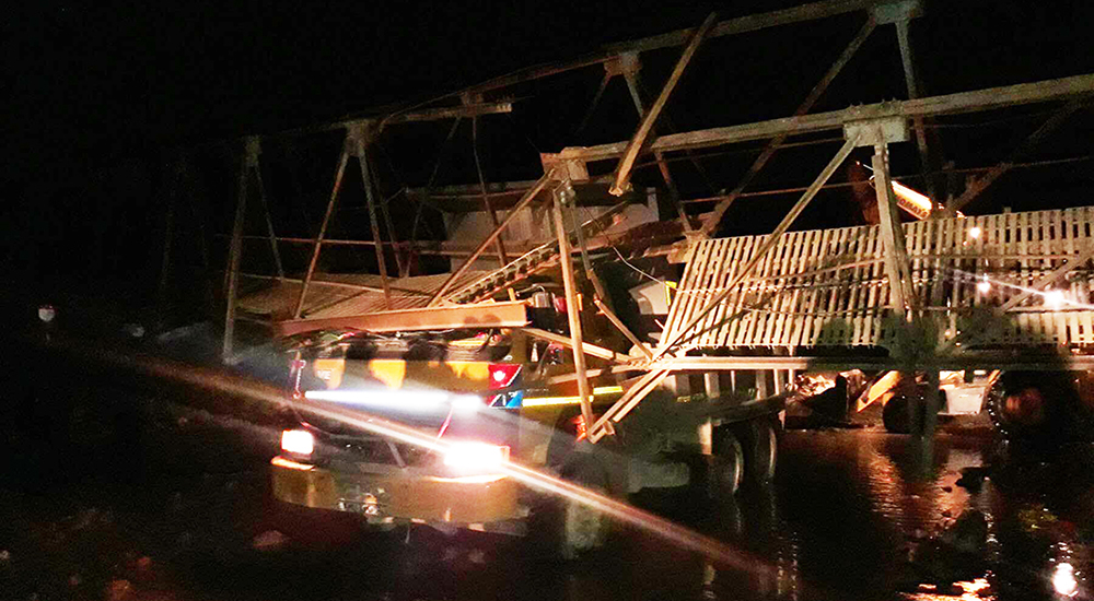 Tipper driver killed in Lalitpur bridge collapse