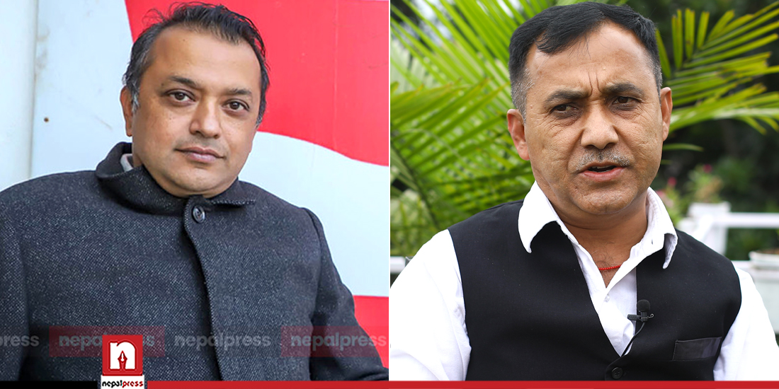 Gagan Thapa and Bishwo Prakash Sharma elected general secretaries of NC