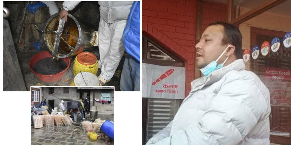 One arrested with over 7,000 litres of low-quality honey from Kathmandu