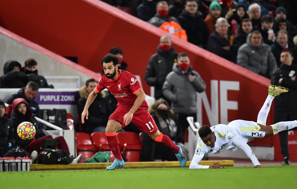 Liverpool hit Leeds for six to close gap on City