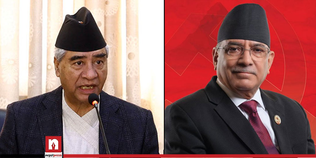 Dahal draws attention of PM Deuba to issues of conflict-era fighters