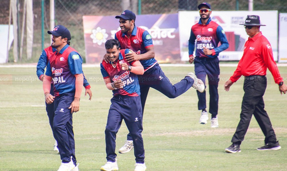 Nepal thrash PNG by 37 runs to enter final of Tri-Nation T20I Series (With photos)