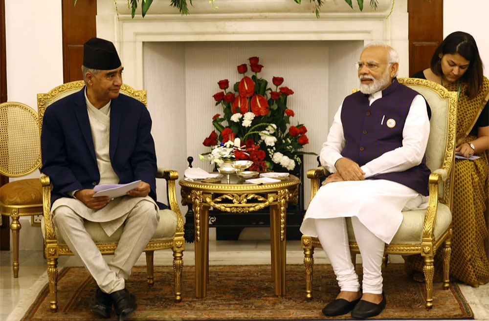 PM Deuba, Indian PM Modi hold bilateral talks