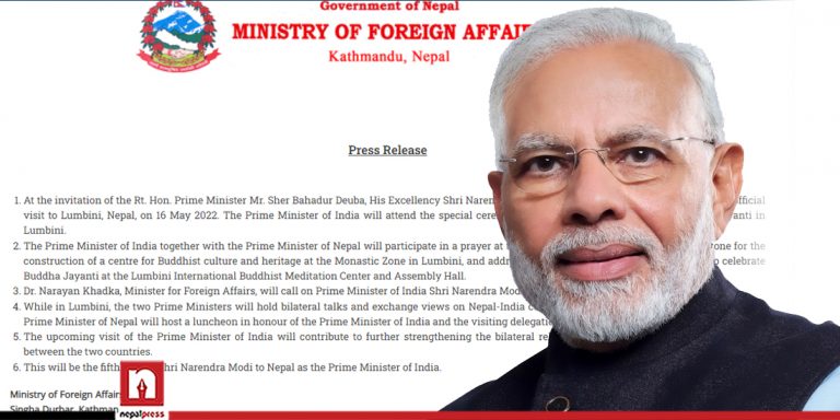 PM Modi’s Nepal visit itinerary made public
