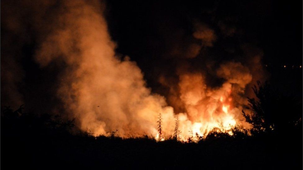 Greece aircraft crash: Footage shows cargo plane on fire before hitting ground