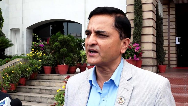Finance Minister Sharma’s resignation or removal UML’s bottomline: Bhattarai (With video)