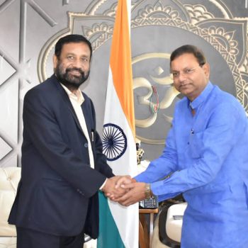 NC leader Nidhi meets Madhya Pradesh CM of India