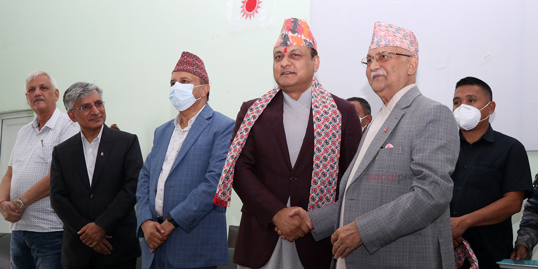 Nepal Police former IG Sarbendra Khanal joins UML (With photos)