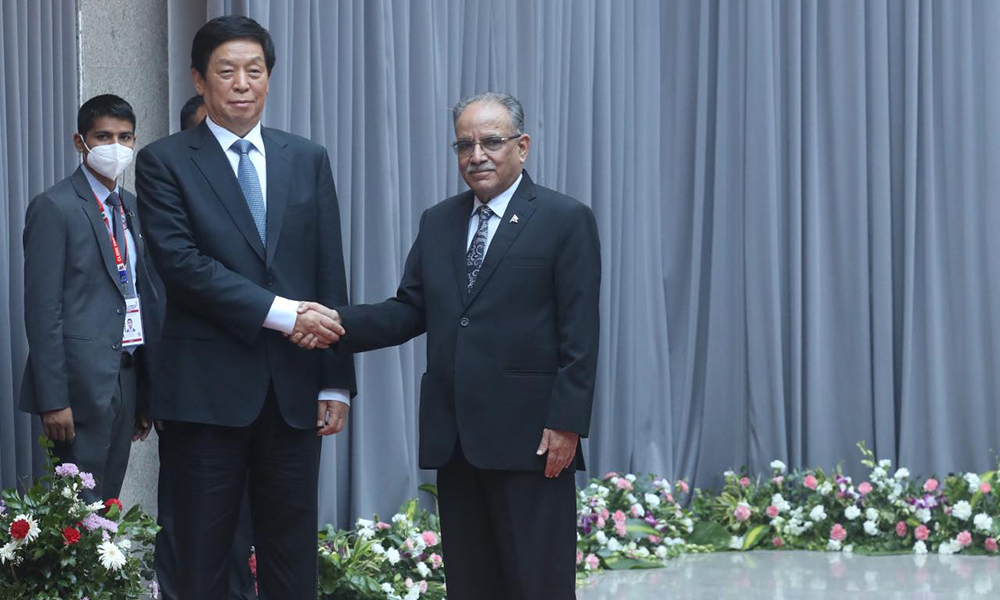 Visiting Chinese leader Li meets Maoist Centre Chairman Dahal