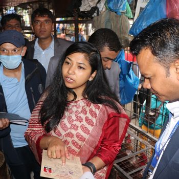 Deputy Mayor Sunita Dangol sets out to monitor markets (With photos)
