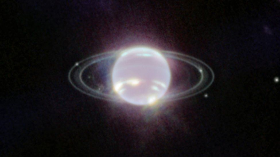 Ringed Neptune captured by James Webb telescope