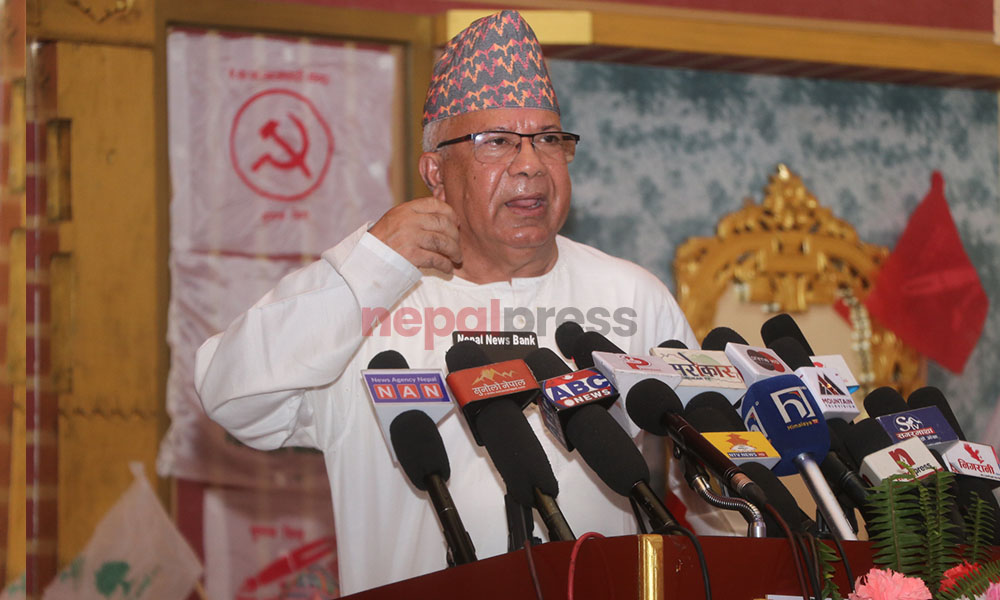 EC writes to Rautahat police to take action against Madhav Nepal