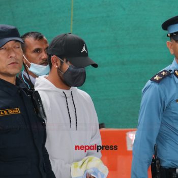 Rape accused cricketer Lamichhanne apprehended from TIA (With photos/video)