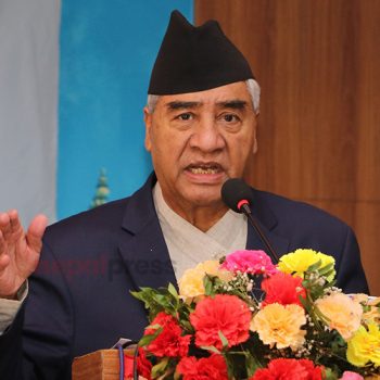 NC President Deuba urges government to take concerns of oppositions in Parliament seriously