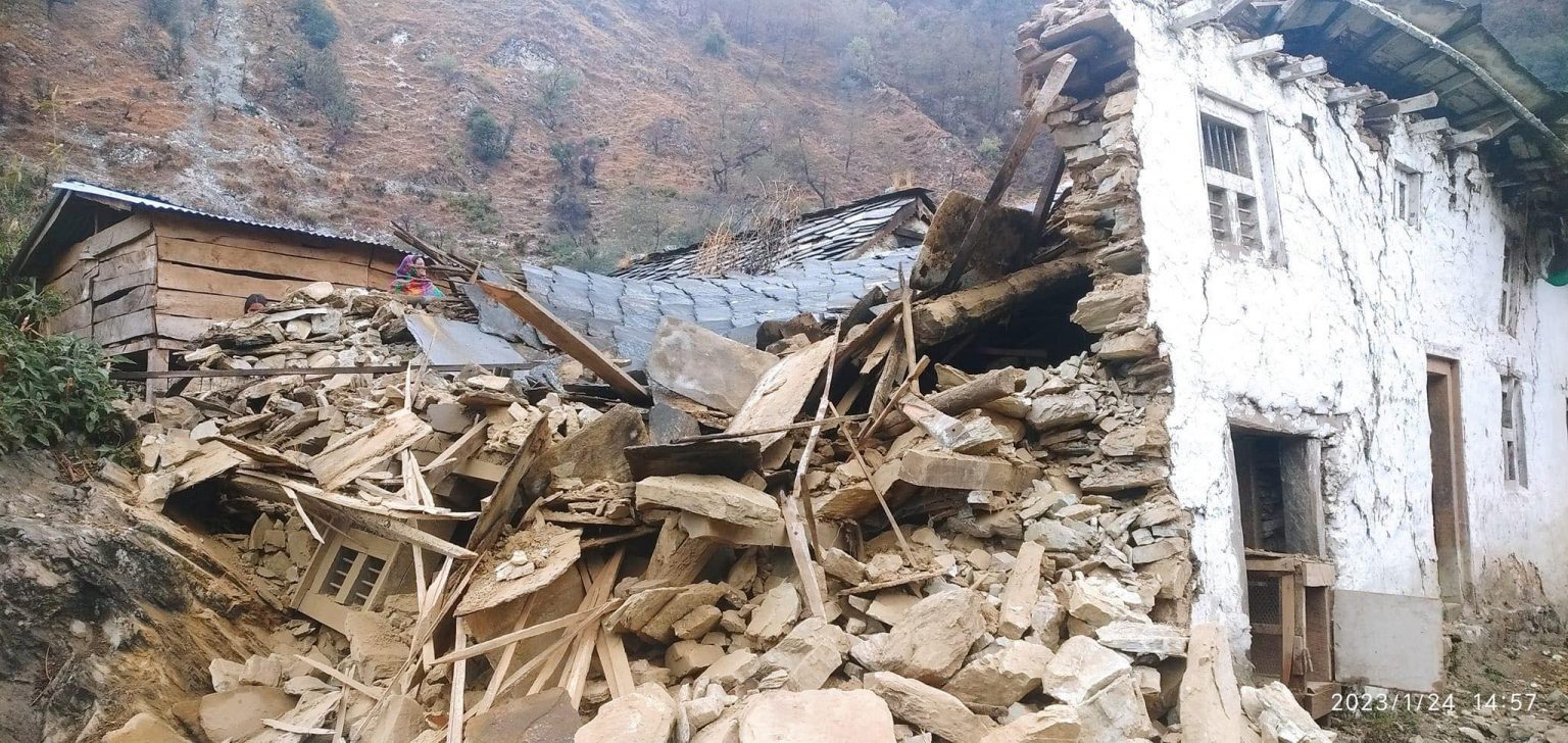 42 families displaced by earthquake in Bajura