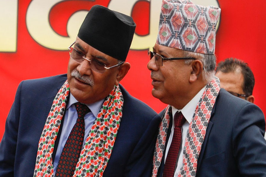 PM Dahal, Unified Socialist Chair Nepal hold meeting