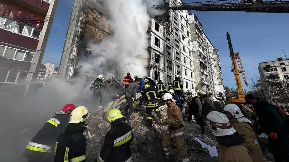 Ukraine war: Twelve dead as Russian missiles hit cities