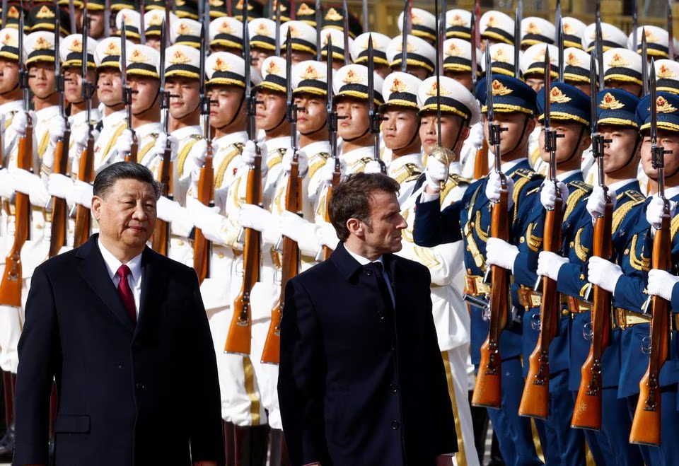 Macron calls on Xi to reason with Russia for Ukraine peace