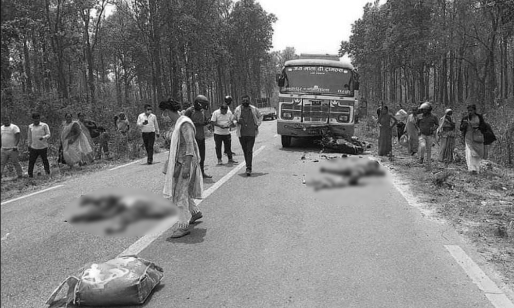 Bus hit kills 3 members of single family in Mahottari