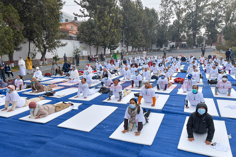 10th International Yoga Day being marked today
