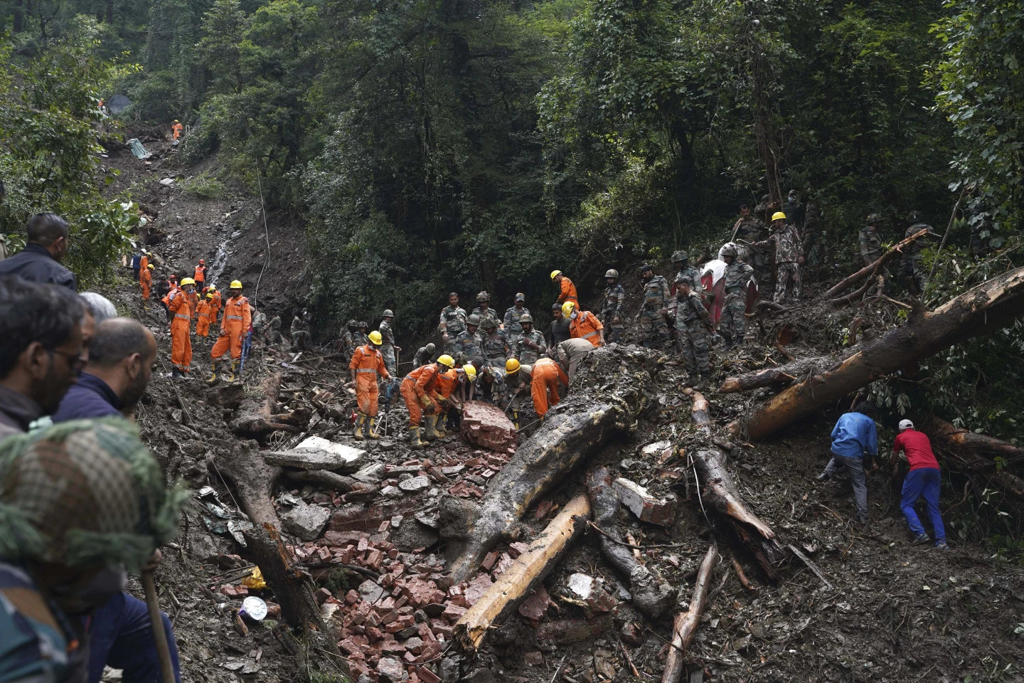 Heavy rain and landslides have killed at least 72 people this week in an Indian Himalayan state