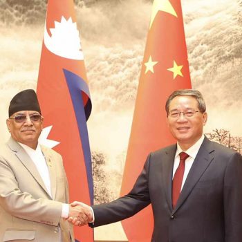 PM Dahal holds bilateral talks with Chinese counterpart (With photos)