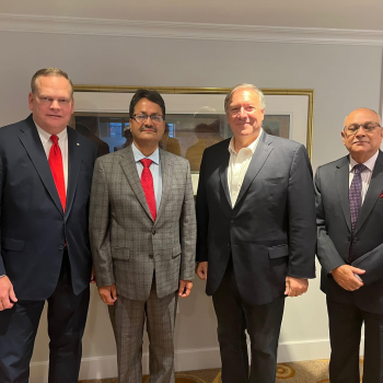 Foreign Minister Saud meets with former US Secretary of State Pompeo