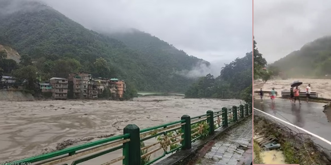 Indian army searching for 23 soldiers who went missing after flash flood