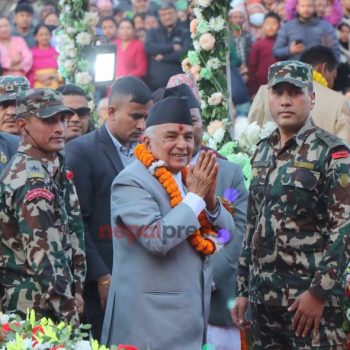 President Paudel returns home from Baku