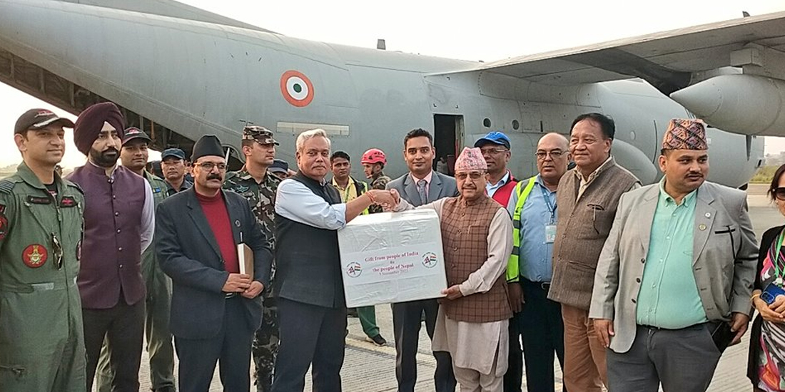 India hands over emergency relief materials worth INR 10 crore to Nepal (With video)
