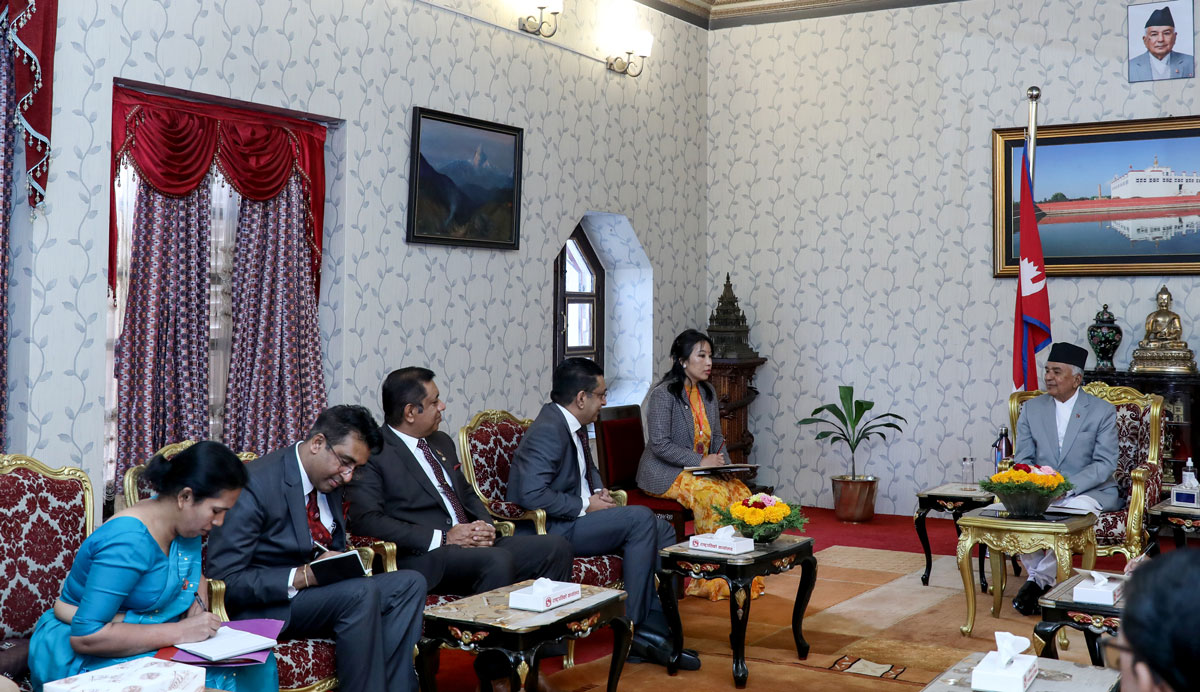 Sri Lankan Foreign Minister Sabry pays courtesy call on President Paudel