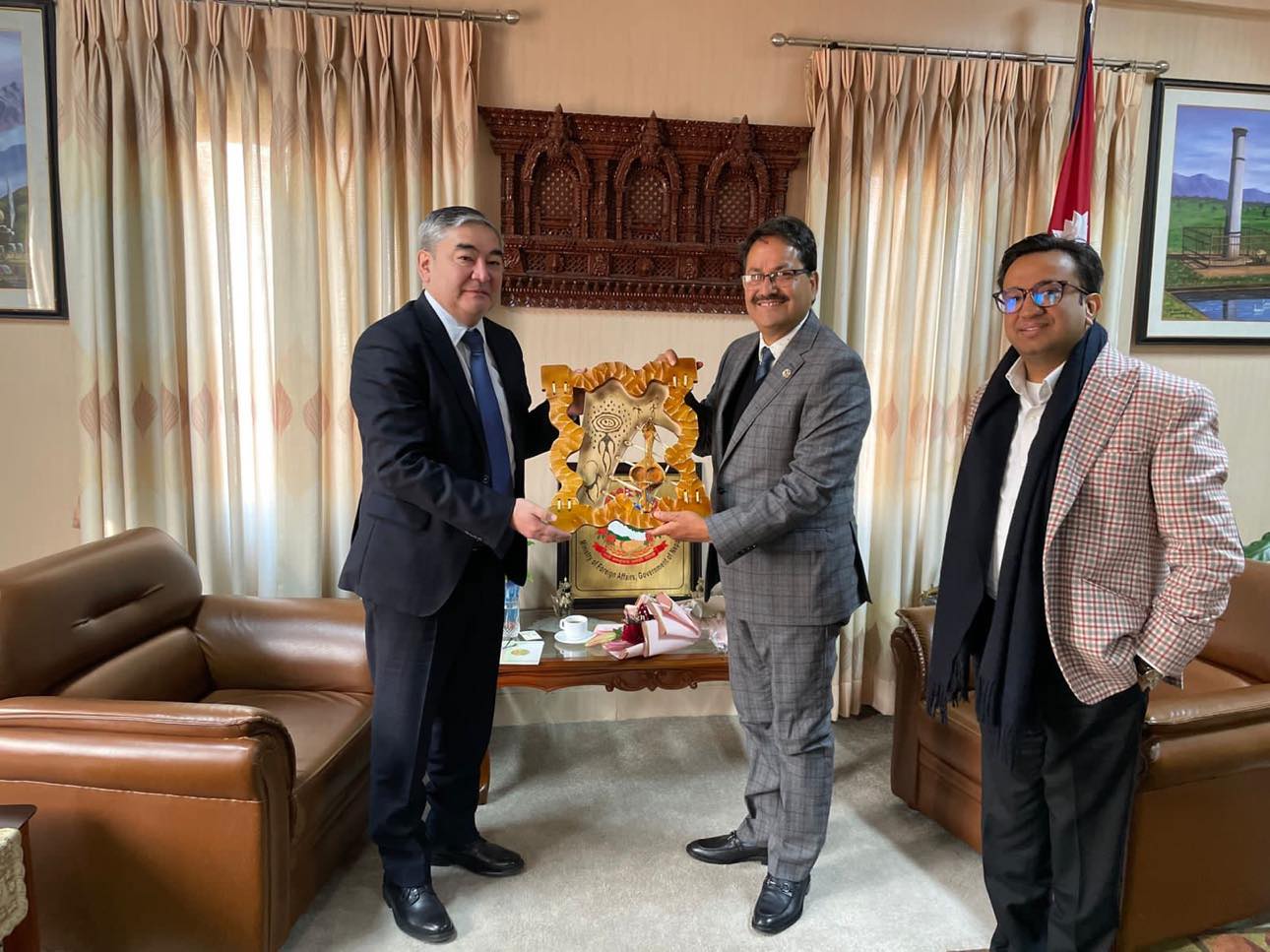 Ambassador of Kazakhstan to India Zhalgasbayev visits Nepal