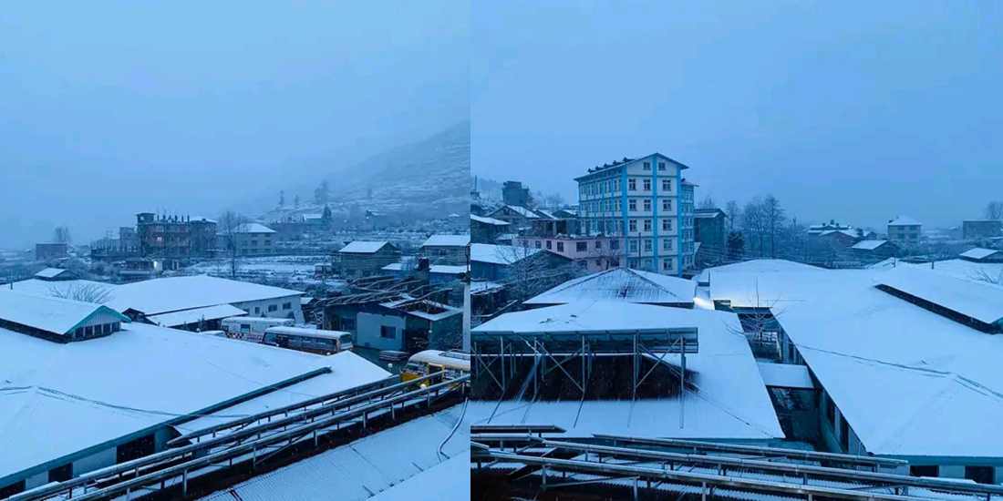 Snowfall in Jumla brings cheers to farmers