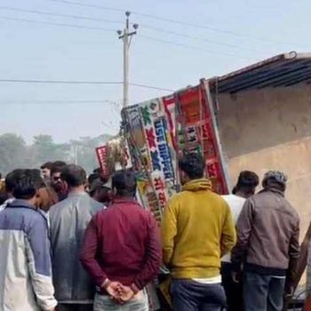 Three killed, one injured as lorry overturns in Morang