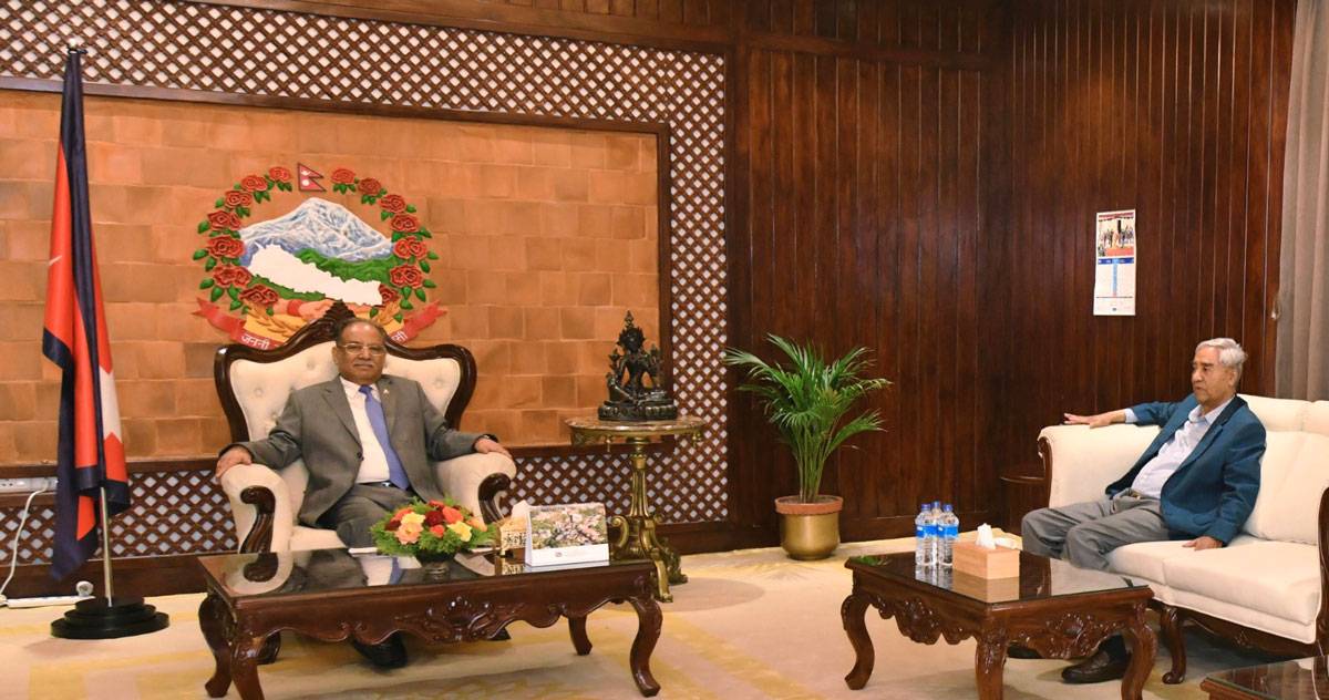 PM Dahal, NC President Deuba hold meeting