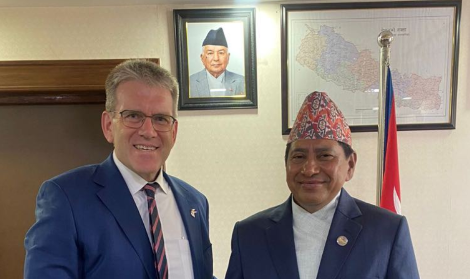 US Ambassador Thompson calls on DPM Shrestha
