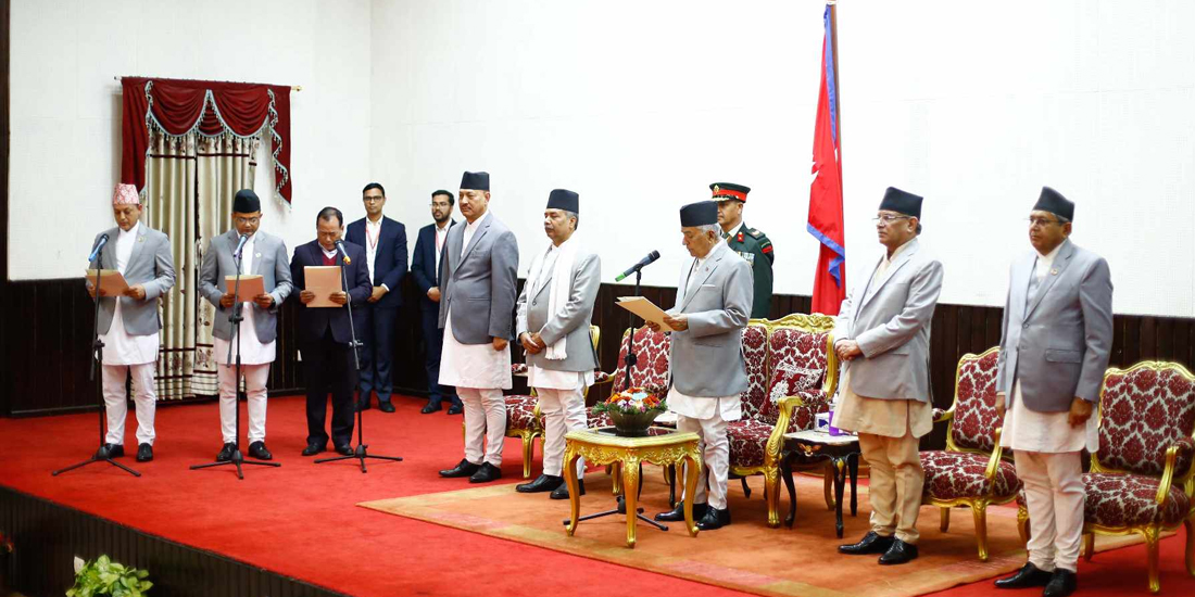 Newly appointed three ministers sworn in