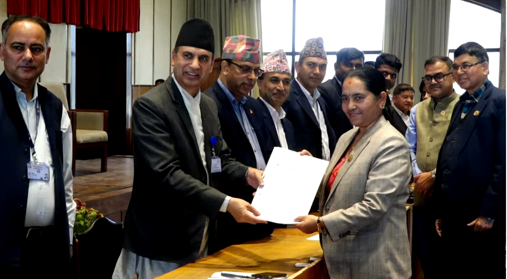Bimala Ghimire of UML files nomination for NA vice-chair post
