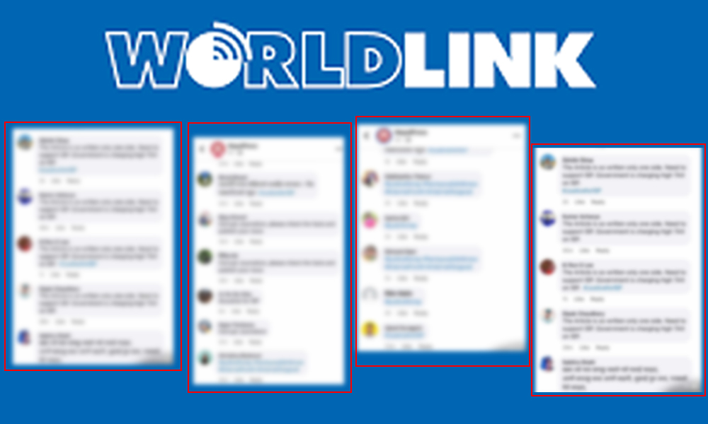 World Link starts hashtag campaign in Facebook by misusing employees