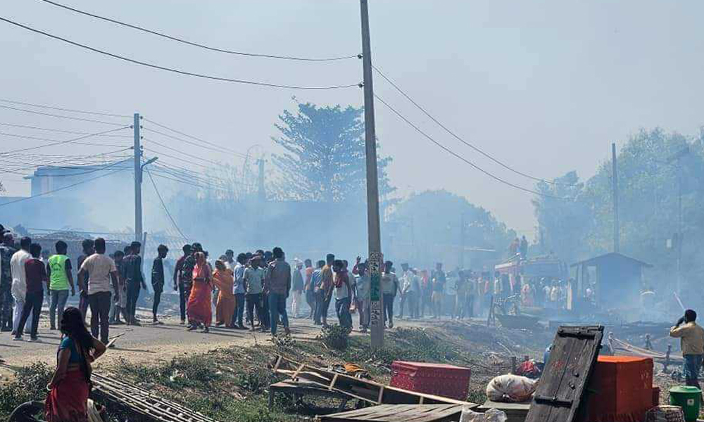 Fire engulfs over 100 houses in Mahottari