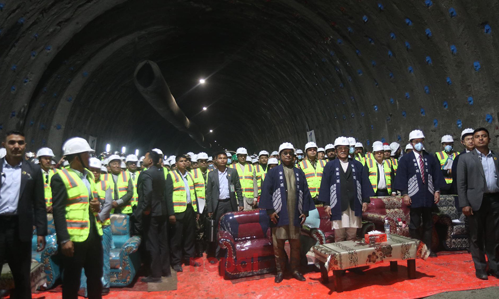 Breakthrough in Nagdhunga Tunnel
