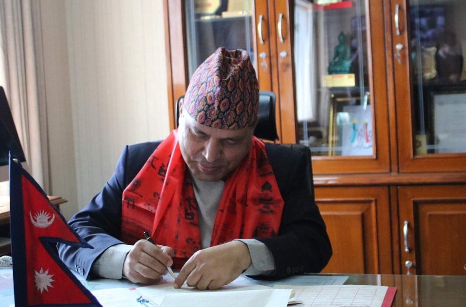 Nepali envoy Paudyal presents credentials