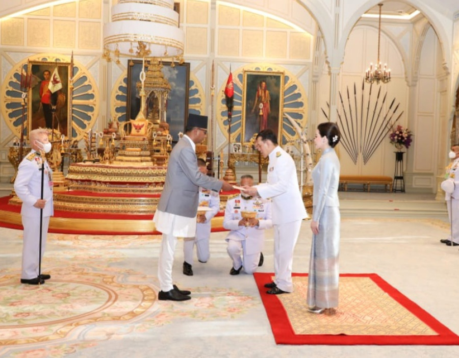 Nepali envoy to Thailand Oli presents credentials