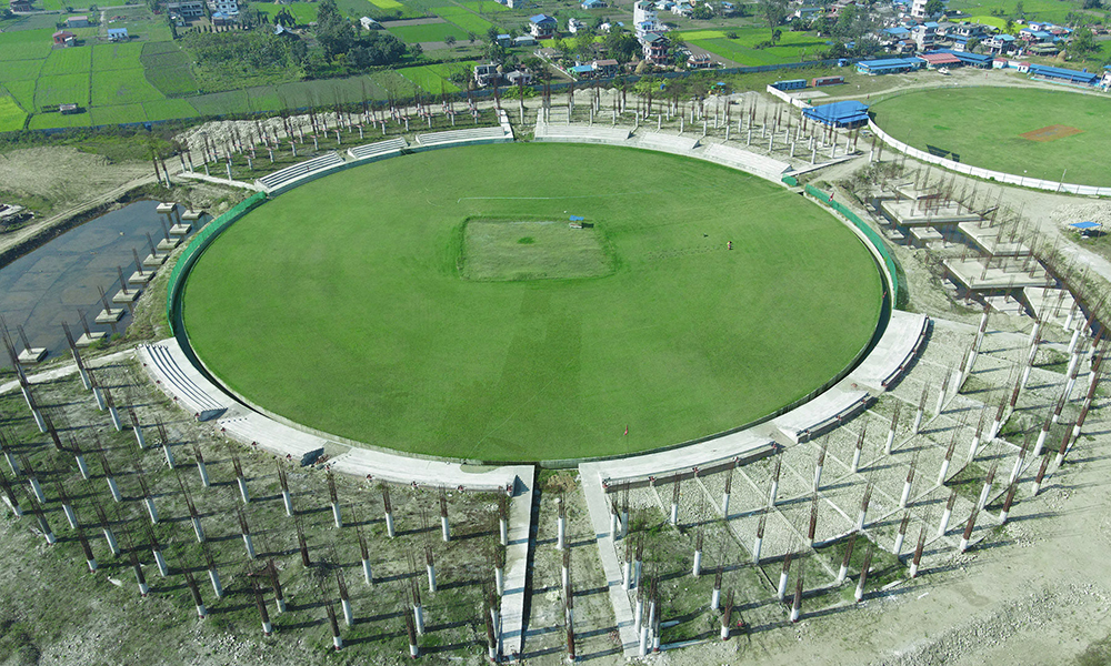 Construction of Gautam Buddha Cricket Stadium resumes