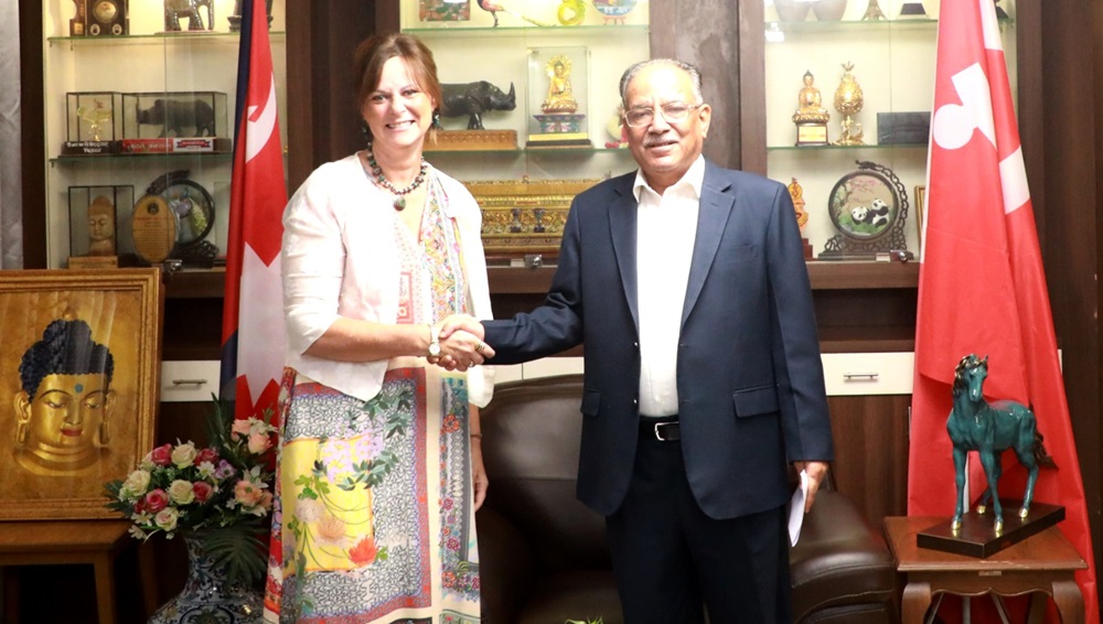 Australian envoy pays farewell call on CPN (MC) Chair Dahal