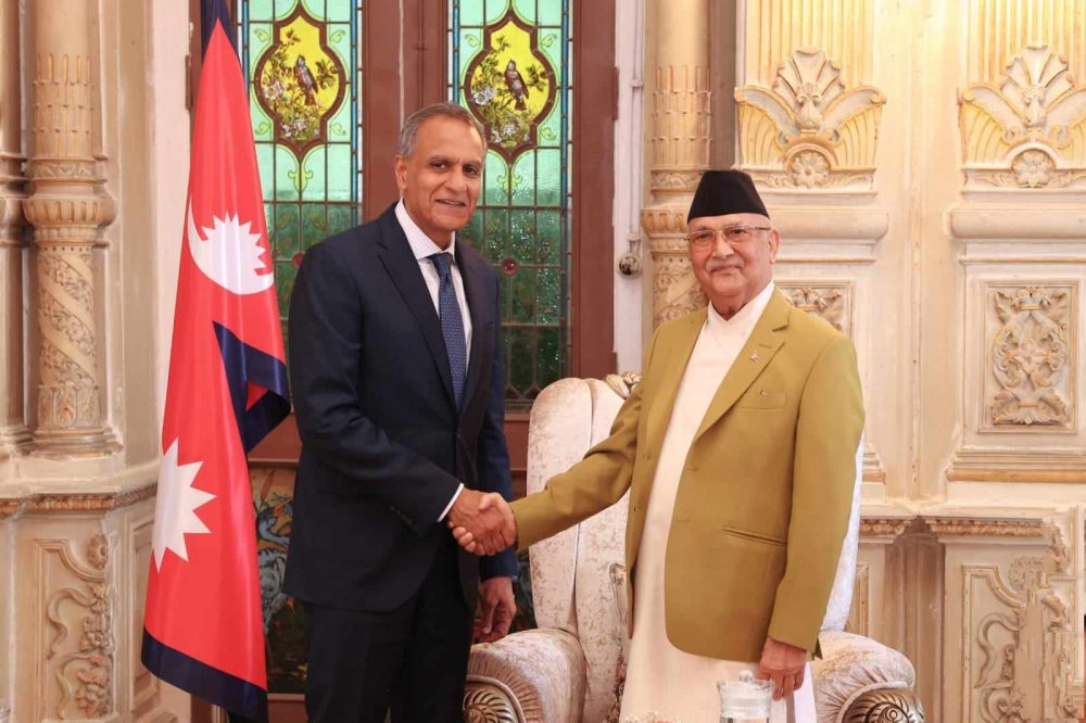 US Deputy Secretary of State Verma calls on PM Oli (With videos)